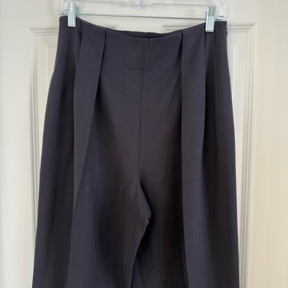 Lafayette 148 Wool High Waist Pleated Cuffed Trousers Size 4